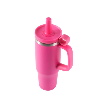 32oz Stainless Steel Water Bottle Insulated Leak-Proof with Straw & Handle