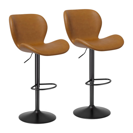 Adjustable Height Swivel Bar Stools Set of 2