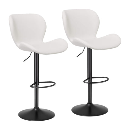 Adjustable Height Swivel Bar Stools Set of 2