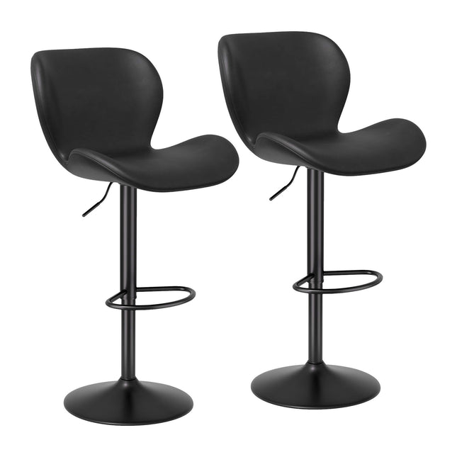 Adjustable Height Swivel Bar Stools Set of 2