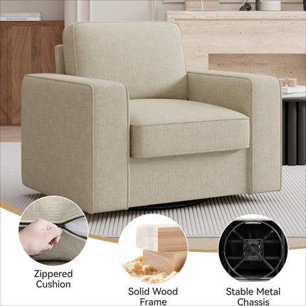 36'' Single Sofa Swivel Accent Chair