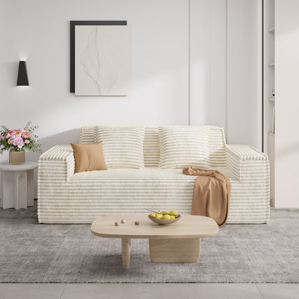 75" Corduroy Loveseat Sofa