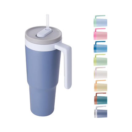 40oz Triple-Insulated Stainless Steel Tumbler with Straw & Infuser