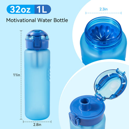 32oz BPA-Free Water Bottle Leak-Proof with Handle & Fruit Infuser