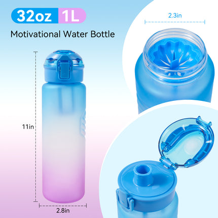 32oz BPA-Free Water Bottle Leak-Proof with Handle & Fruit Infuser