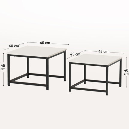 Square Nesting Coffee Table Set
