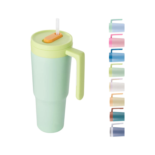 40oz Triple-Insulated Stainless Steel Tumbler with Straw & Infuser