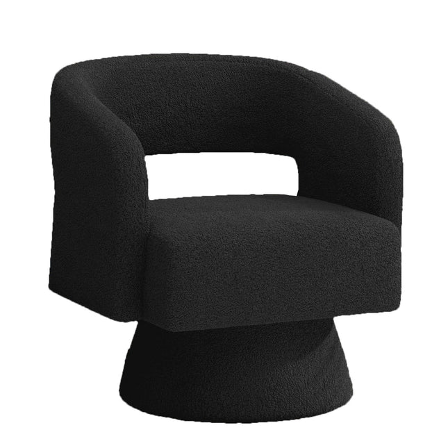 Modern Teddy Barrel Chairs Swivel Accent Chair Set of 2