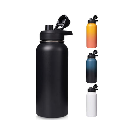 24oz Stainless Steel Insulated Water Bottle Wide Mouth with Handle