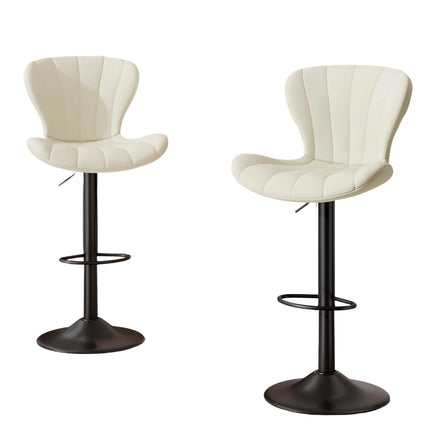 Modern Swivel Bar Chairs Set of 4