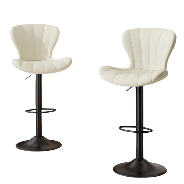 Modern Swivel Bar Chairs Set of 4