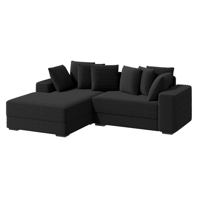 111‘’ Sectional Cloud Couches with L Shaped Chaise