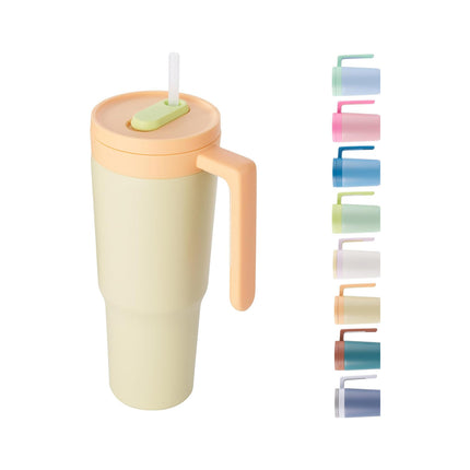 40oz Triple-Insulated Stainless Steel Tumbler with Straw & Infuser