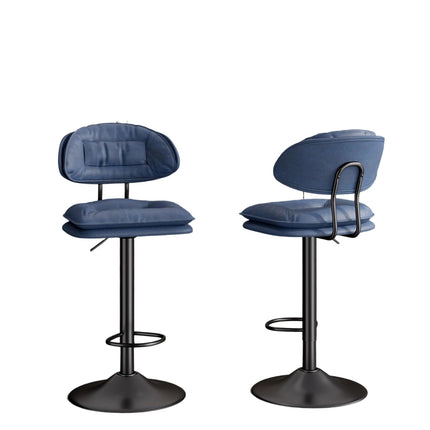 Double-Layer Upholstered Bar Stools Set of 4