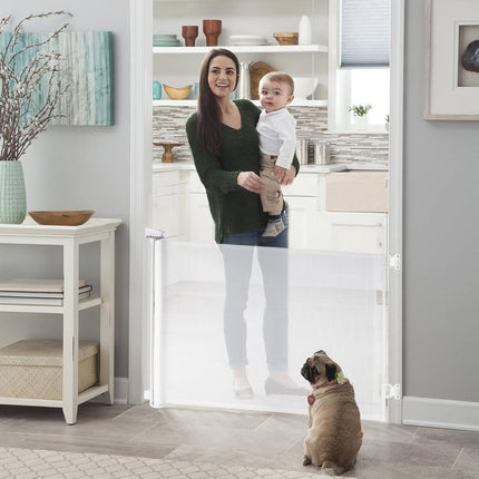 Adjustable 0-180cm Safety Gate for Stairs Doors Pets & Kids