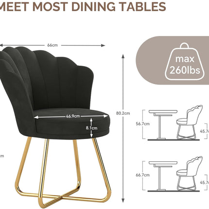 Modern Petal Backrest Accent Chair