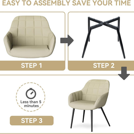 Modern Comfy Dining Chairs Set of 2