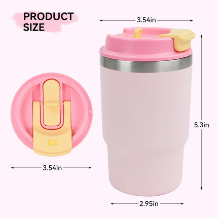 16oz Stainless Steel Vacuum Coffee Tumbler Leak-Proof with Lid