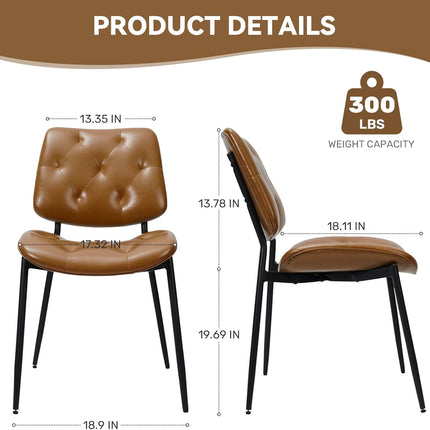 Mid-Century Modern Dining Chairs Set of 2