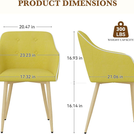 Mid-Century Modern Dining Chairs Set of 2