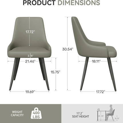 Modern Thick Cushion Dining Chairs Set of 6