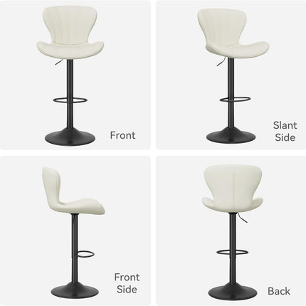 Modern Swivel Bar Chairs Set of 4