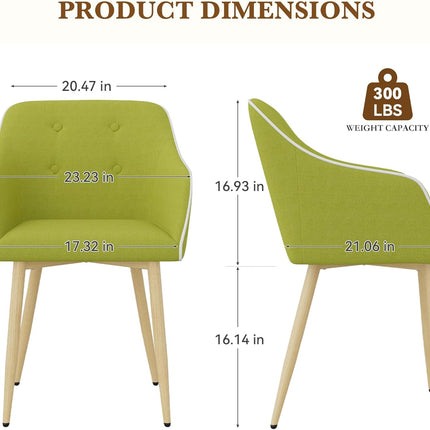 Mid-Century Modern Dining Chairs Set of 2