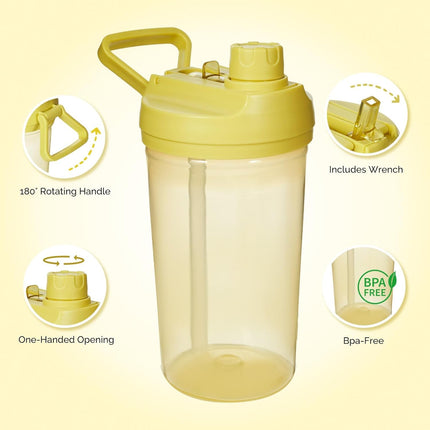 12oz BPA-Free Kids Water Bottle Leak-Proof with Straw & Handle