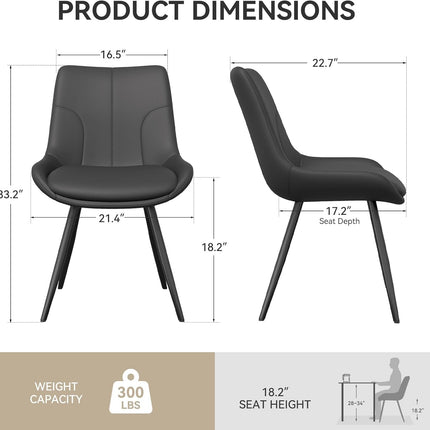 Upholstered Dining Chairs Set of 2