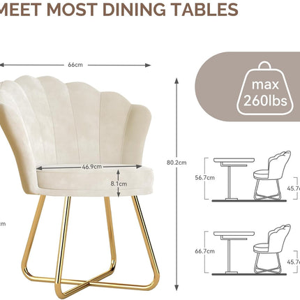 Modern Petal Backrest Accent Chair