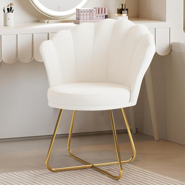 Modern Petal Backrest Accent Chair
