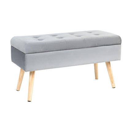 Shoe Bench with Cushion and Storage Function