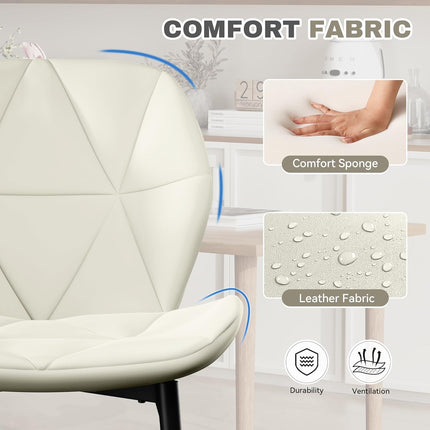 Modern Dining Chairs with Waterproof Surface Set of 2