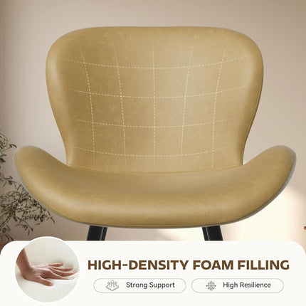 Modern Minimalist Dining Chairs with Metal Legs Set of 6