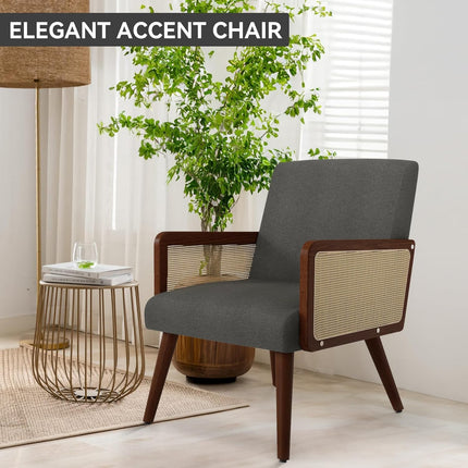 Rattan Arm Chair Accent Chair for Living Room