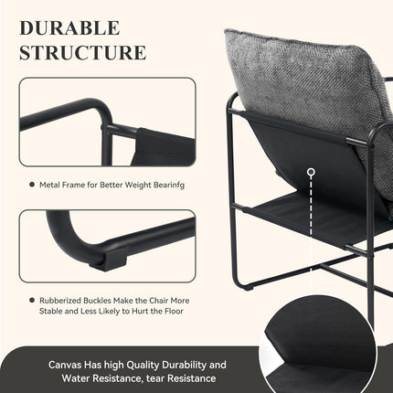Upholstered Living Room Chairs with Cushions