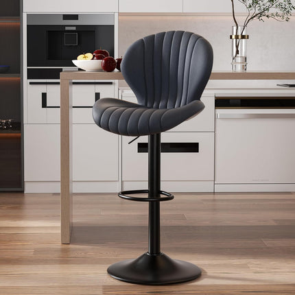 Modern Swivel Bar Chairs Set of 4