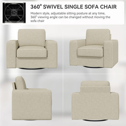 36'' Single Sofa Swivel Accent Chair