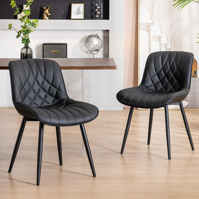 Mid Century Modern Kitchen Dining Chairs Set of 2