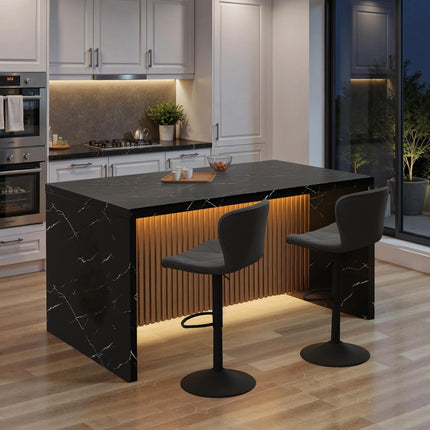 63" Large Modern Rectangle Dining Table for 4-6 People