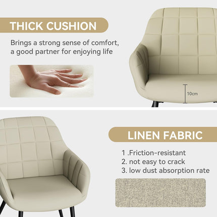 Modern Comfy Dining Chairs Set of 2