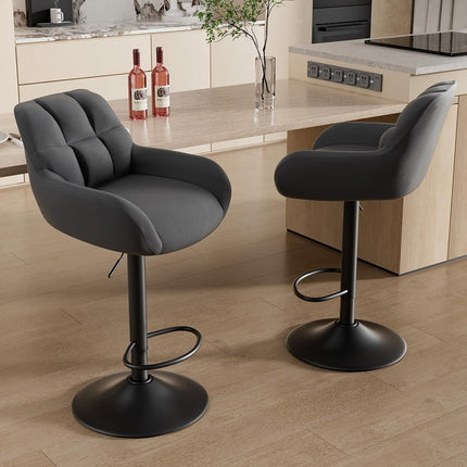 Swivel Height Adjustable Bar Stools Set of 2