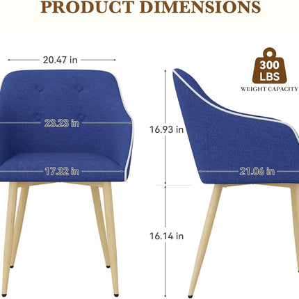 Mid-Century Modern Dining Chairs Set of 2