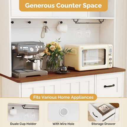 71" Kitchen Pantry Cabinet
