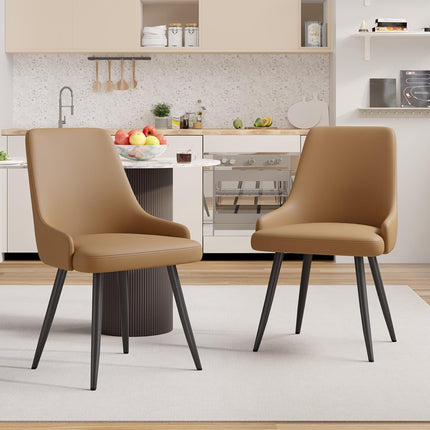 Modern Thick Cushion Dining Chairs Set of 6