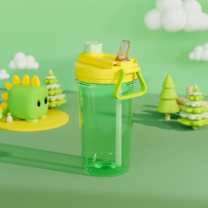 12oz BPA-Free Kids Water Bottle Leak-Proof with Straw & Handle