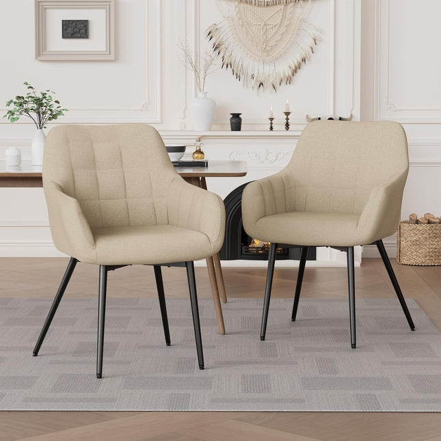 Modern Comfy Dining Chairs Set of 2