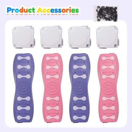 8-Piece Non-Slip Balance Beam Stepping Stones Plastic Indoor/Outdoor Play
