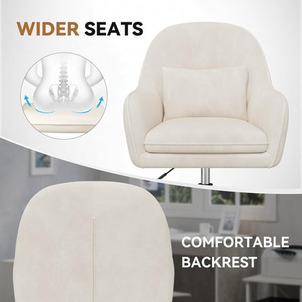 Adjustable Height Office Chair Vanity Swivel Chair