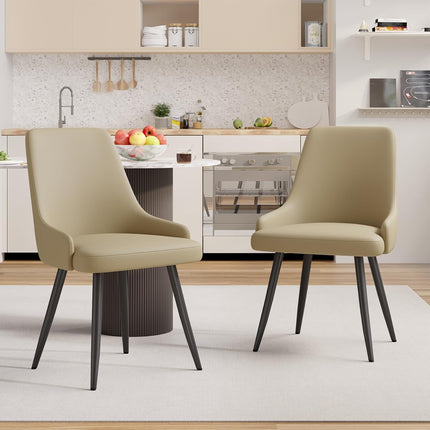Modern Thick Cushion Dining Chairs Set of 6